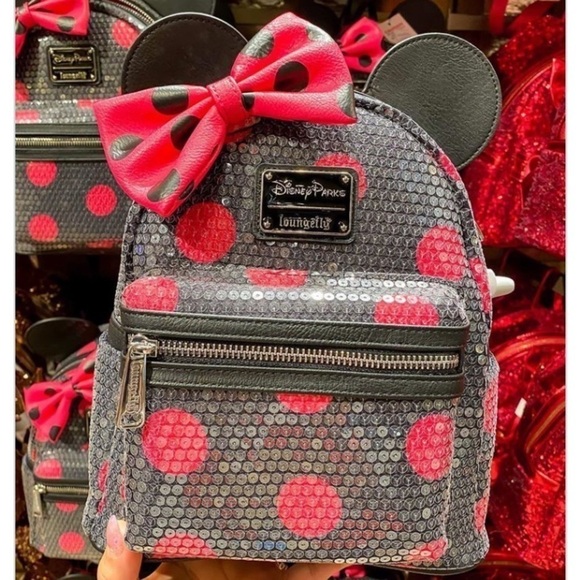 Minnie Mouse Sequin Polka Dot Mini Backpack - Picture 3 of 12